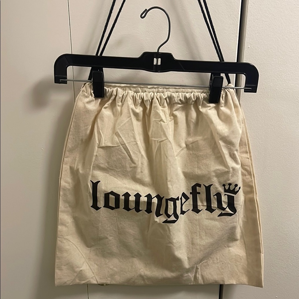 Loungefly Cream and Black Dust Bag